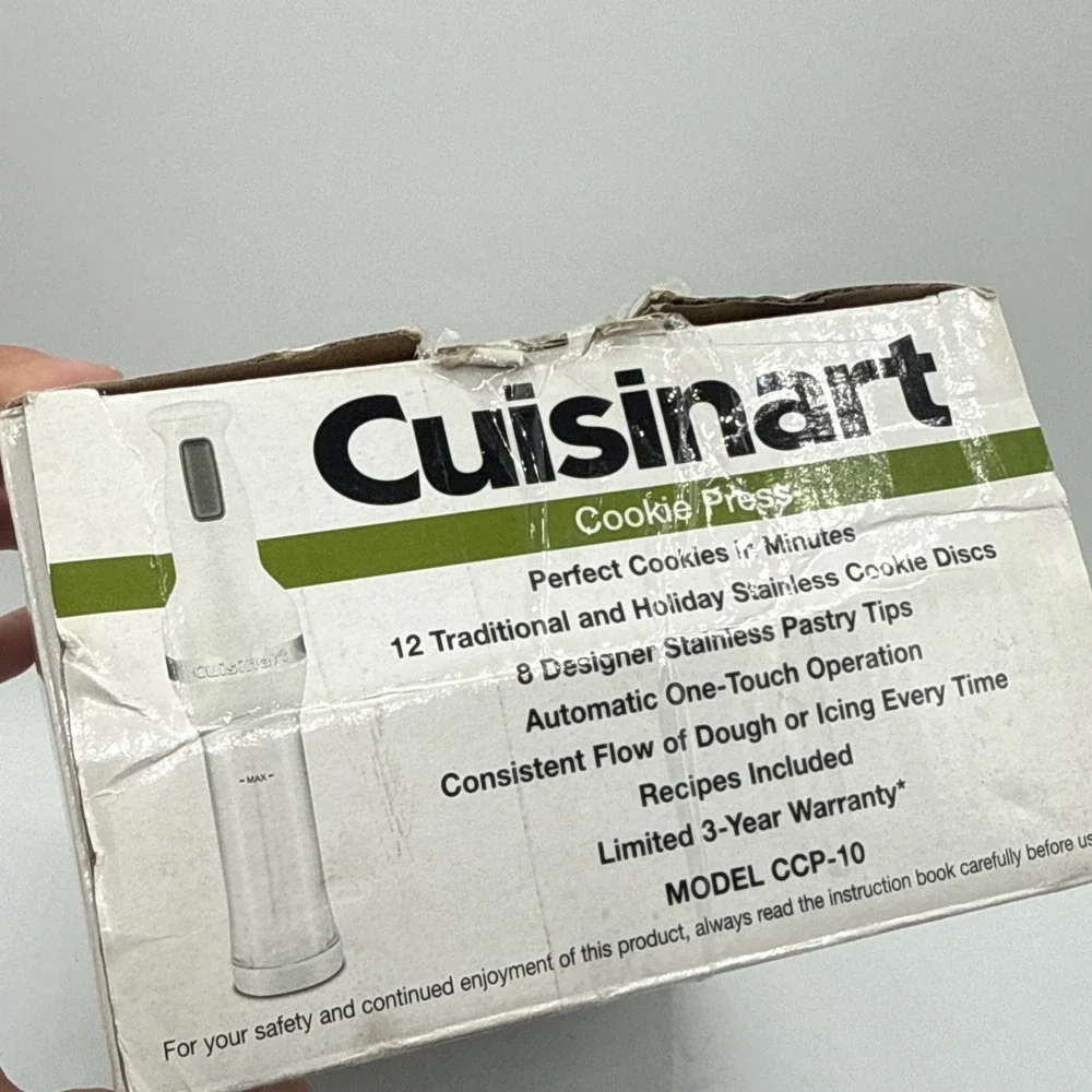 Cuisinart Electric Cookie Press Set CCP-10 New In Box